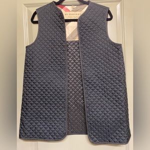 Burberry London Black Nova Check Quilted Vest